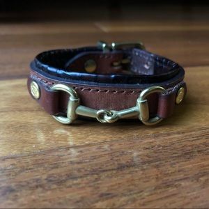 BRAND NEW leather bracelet with bit